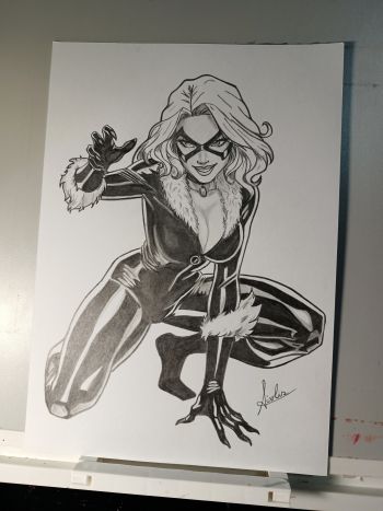 Image of 9"12 Black Cat  by Avil