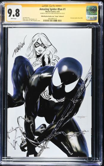 Image of Amazing Spider-Man #1 CGC 9.8 Signed & Sketched by Mike Mayhew