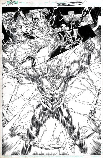 Image of Titans vol. 2 #11 page 17 by Brett Booth