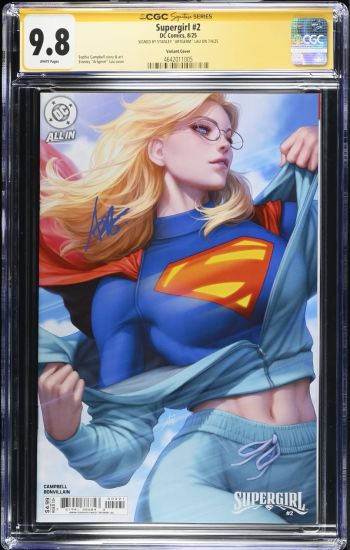 Image of Supergirl #2 CGC 9.8 Signed by Stanley "Artgerm" Lau