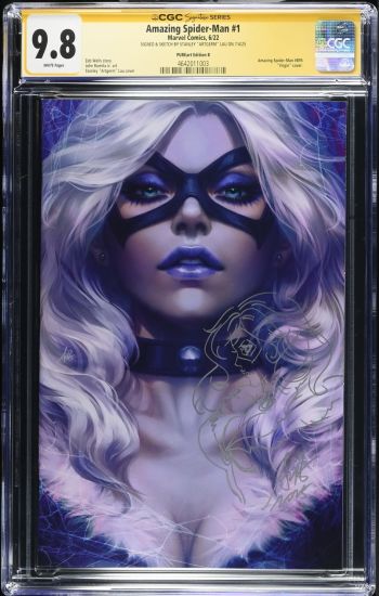 Image of Amazing Spider-Man #1 CGC 9.8 Signed & Sketched by Stanley "Artgerm" Lau