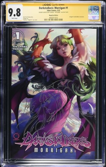 Image of Darkstalkers: Morrigan #1 CGC 9.8 Signed & Sketched by Stanley "Artgerm" Lau
