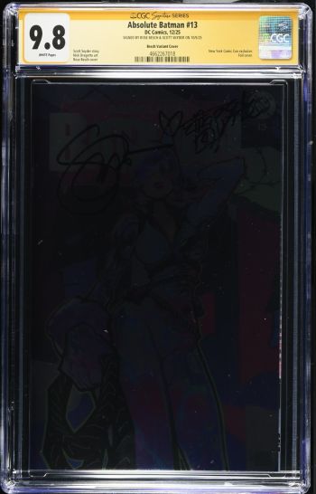 Image of Absolute Batman #13 CGC 9.8 Signed by Scott Snyder & Rose Besch