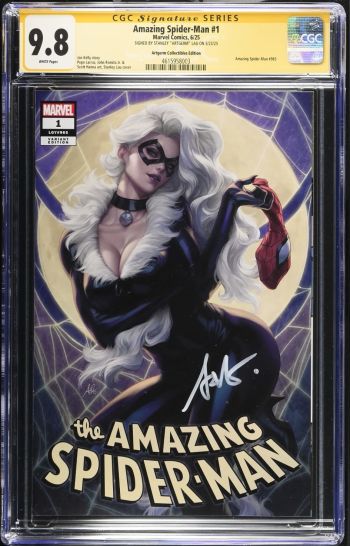 Image of Amazing Spider-Man #1 CGC 9.8 Signed by Stanley "Artgerm" Lau