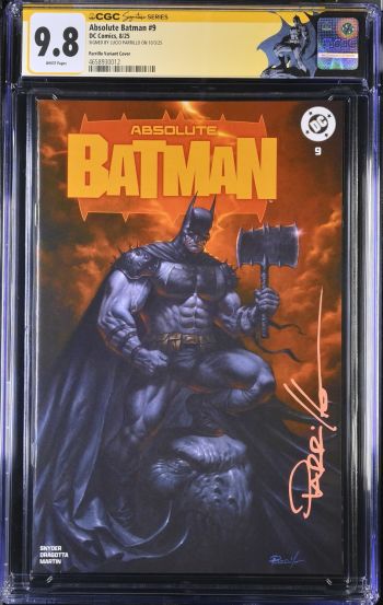 Image of Absolute Batman #9 CGC 9.8 Signed by Lucio Parrillo