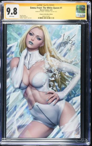 Image of Emma Frost: The White Queen #1 CGC 9.8 Signed by Stanley "Artgerm" Lau