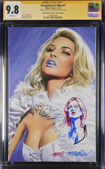 Image of Exceptional X-Men #1 CGC 9.8 Signed & Sketched by Mike Mayhew