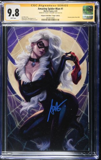 Image of Amazing Spider-Man #1 CGC 9.8 Signed by Stanley "Artgerm" Lau