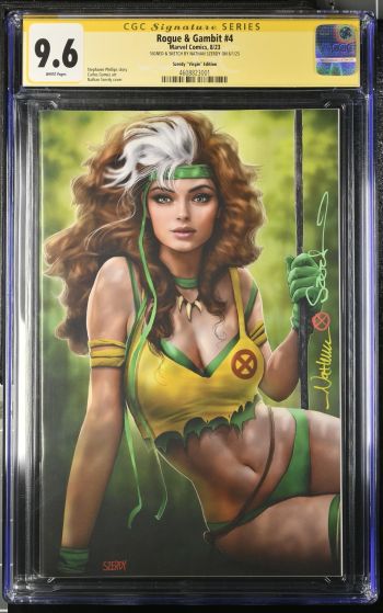 Image of Rogue & Gambit #4 CGC 9.6 Signed & Sketched by Nathan Szerdy
