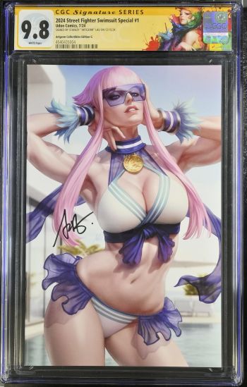 Image of 2024 Street Fighter Swimsuit Special #1 CGC 9.8 Signed by Stanley "Artgerm" Lau
