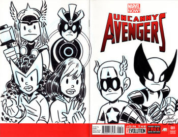 Image of Uncanny Avengers #1 Unity Squad Sketch Cover