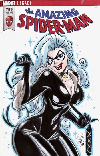 Image of Black Cat Sketch by Mariana Moreno