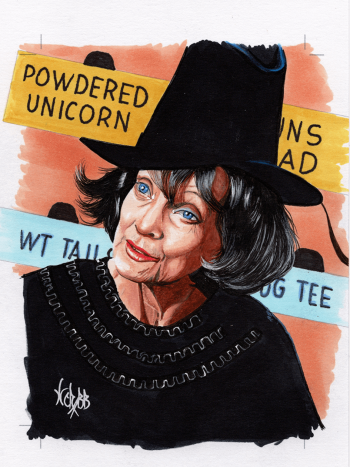 Image of Aunt Hilda Portrait Illustration