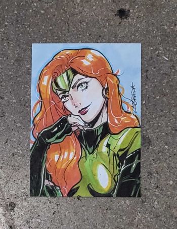 Image of X-Men Jean Grey Sketch Card Commission
