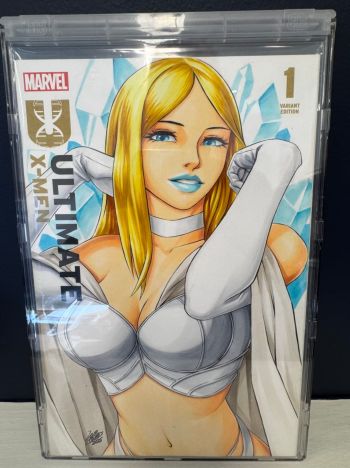 Image of Ultimate X-Men #1 sketch cover- Emma Frost by Leos NG
