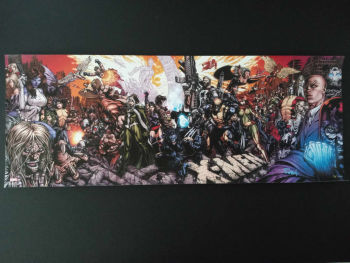 Image of X-MEN UNIVERSE MARVEL SIGNATURE CANVAS PRINT SIGNED & NUMBERED DAVID FINCH