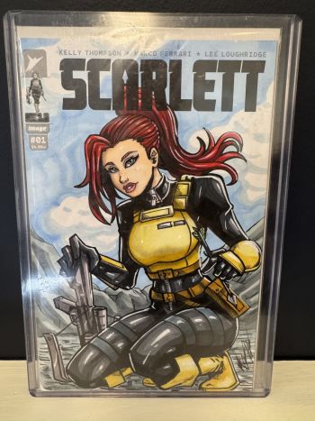 Image of Scarlett #1 Sketch by Matt Flint