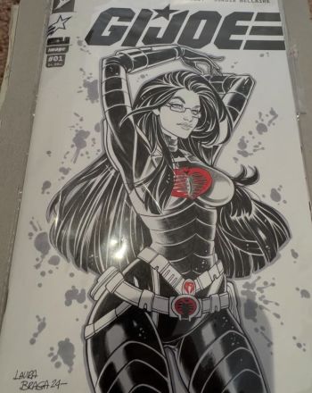 Image of GiJoe Sketch cover by Laura Braga