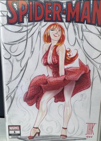 Image of Spider-Man #1 Sketch Cover MJ by Jaka