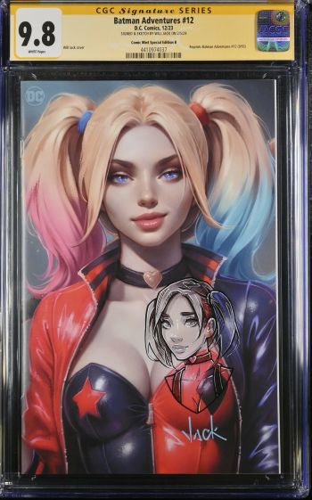 Image of Batman Adventures #12 Comic Mint Special Edition B CGC 9.8 Signed & Sketched by Will Jack
