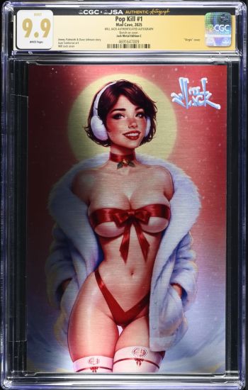 Image of Pop Kill #1 Jack Metal Edition C CGC 9.9 Signed by Will Jack