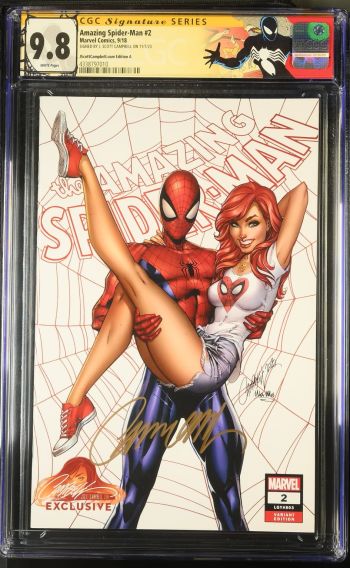 Image of Amazing Spider-Man #2 CGC 9.8 Signed by J. Scott Campbell