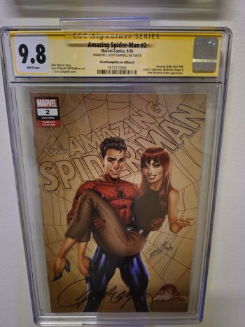 Image of Amazing Spider-Man #2 CGC 9.8 Signed by J. Scott Campbell