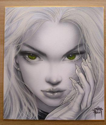 Image of Airbrushed Black Cat OA