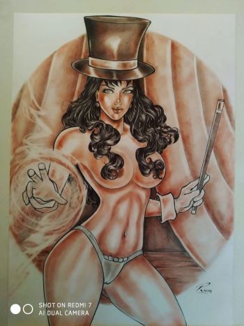 Image of Zatanna 11x17 Sample Art