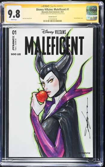 Image of Disney Villains: Maleficent #1 | CGC 9.8 | SKETCH BY JEEHYUNG LEE