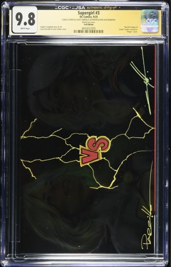 Image of Supergirl #3 Foil Edition CGC 9.8 Signed by Carla Cohen & Lucio Parrillo