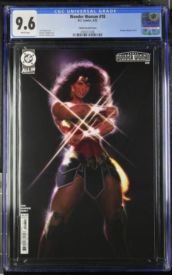 Image of Wonder Woman #18 Talaski Variant Cover CGC 9.6