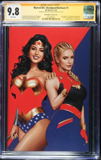 Image of Marvel/DC: Deadpool/Batman #1 CGC 9.8 Signed by John Tyler Christopher