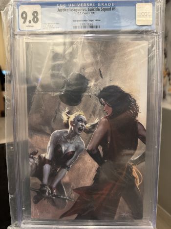 Image of Justice League vs. Suicide Squad #1 CGC 9.8 Bulletproof Comics Virgin Edition