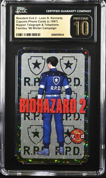 Image of Resident Evil 2 - Leon S. Kennedy | Capcom Phone Cards | Famitsu '98 Winter Campaign | CGC PRISTINE 10