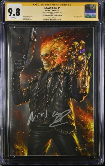 Image of Ghost Rider #1 CGC 9.8 Signed by Nicolas Cage