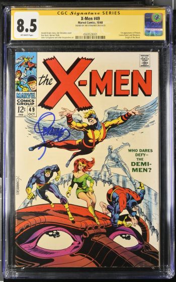 Image of X-Men #49 CGC 8.5 Signed by Jim Steranko