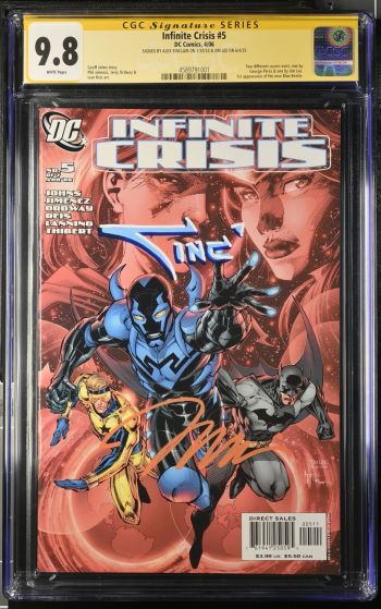 Image of Infinite Crisis #5 CGC 9.8 Signed by Alex Sinclair & Jim Lee