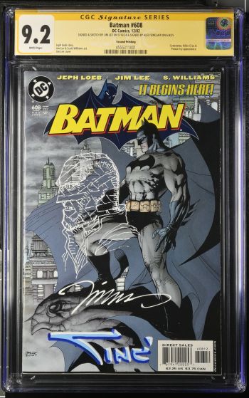 Image of Batman #608 CGC 9.2 Signed by Alex Sinclair