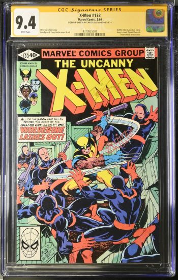 Image of X-Men #133 CGC 9.4 Signed & Sketched by Chris Claremont