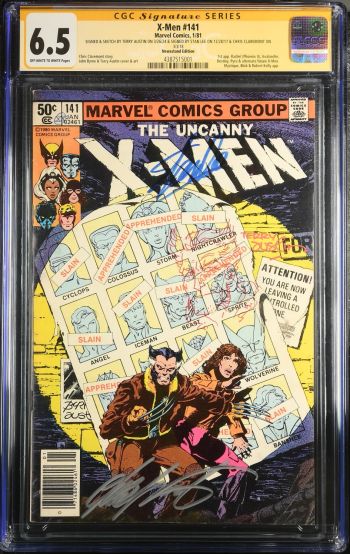 Image of X-Men #141 CGC 6.5 Signed by Stan Lee, Terry Austin & Chris Claremont