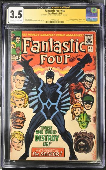 Image of Fantastic Four #46 CGC 3.5 Signed by Jack Kirby