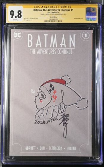 Image of Batman: The Adventures Continue #1 CGC 9.8 Signed & Sketched by Peach Momoko