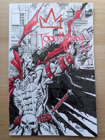 Image of King Spawn Sketch Cover Signed by Todd McFarlane