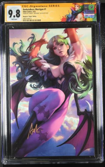Image of Darkstalkers: Morrigan #1 CGC 9.8 Signed by Stanley "Artgerm" Lau