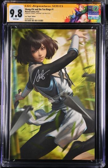 Image of Shang-Chi and the Ten Rings #1 CGC 9.8 Signed by Stanley "Artgerm" Lau