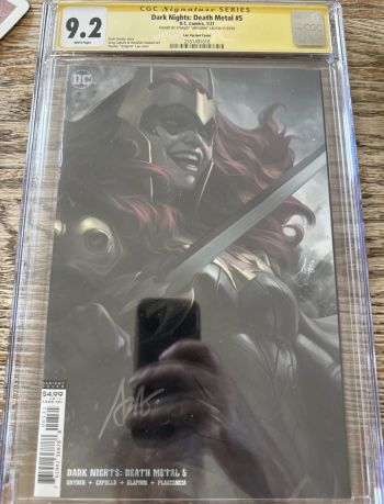 Image of Dark Nights: Death Metal #5 CGC 9.2 Signed by Stanley "Artgerm" Lau