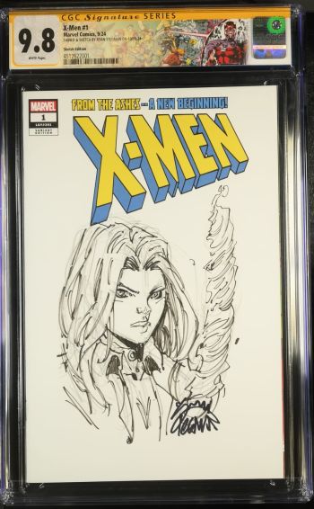 Image of X-Men #1 CGC 9.8 Signed and Sketched by Ryan Stegman