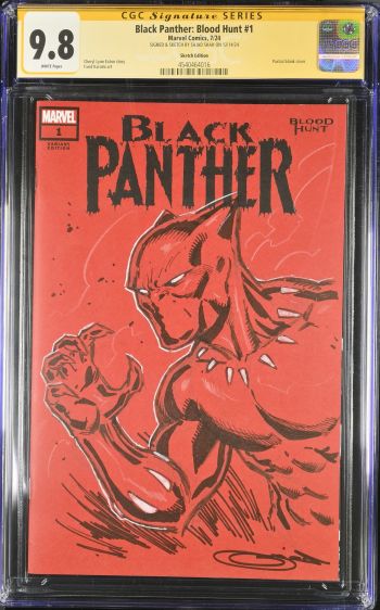 Image of Black Panther: Blood Hunt #1 | Sketch Edition | CGC 9.8 | Signature Series