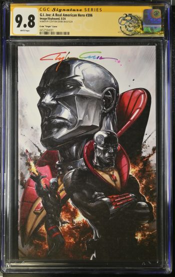 Image of G.I. Joe: A Real American Hero #306 | Crain Variant Cover | CGC 9.8 | Signature Series